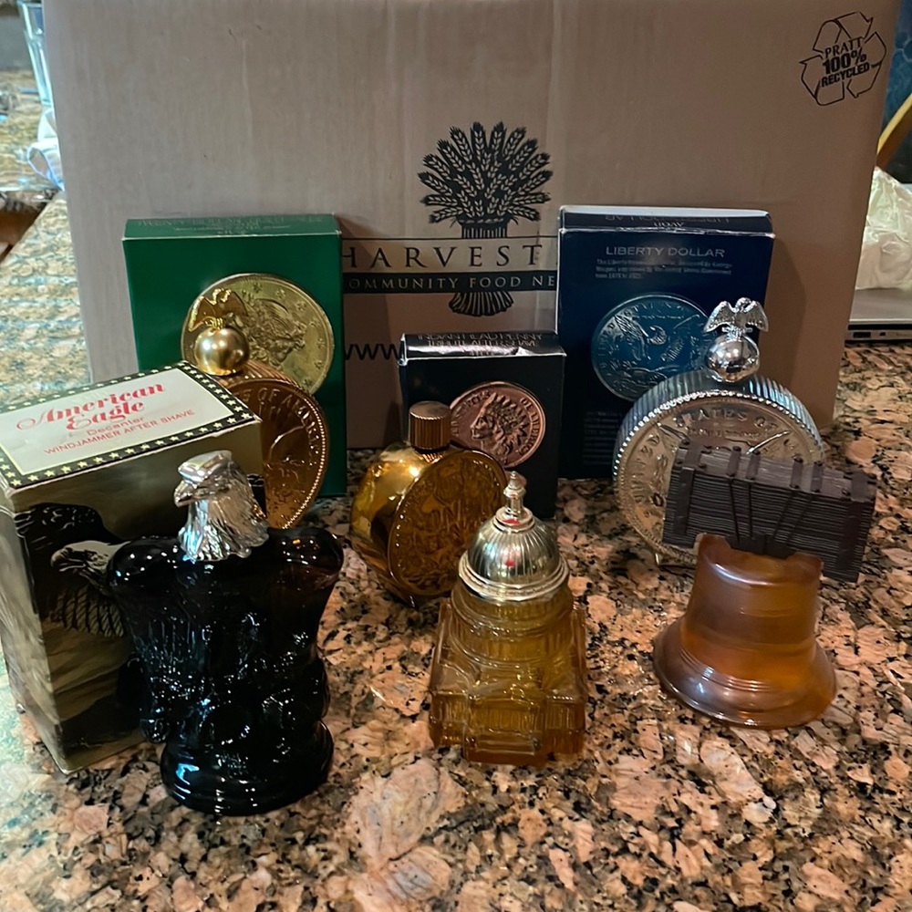 Avon collectible bottles. All 6 for $24 or best offer.